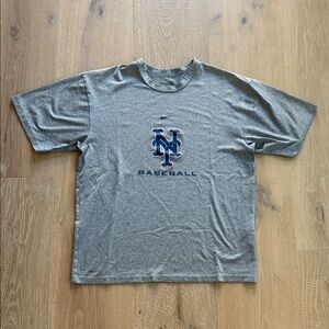 Nike Gray Short Sleeve Baseball Tee Sz S